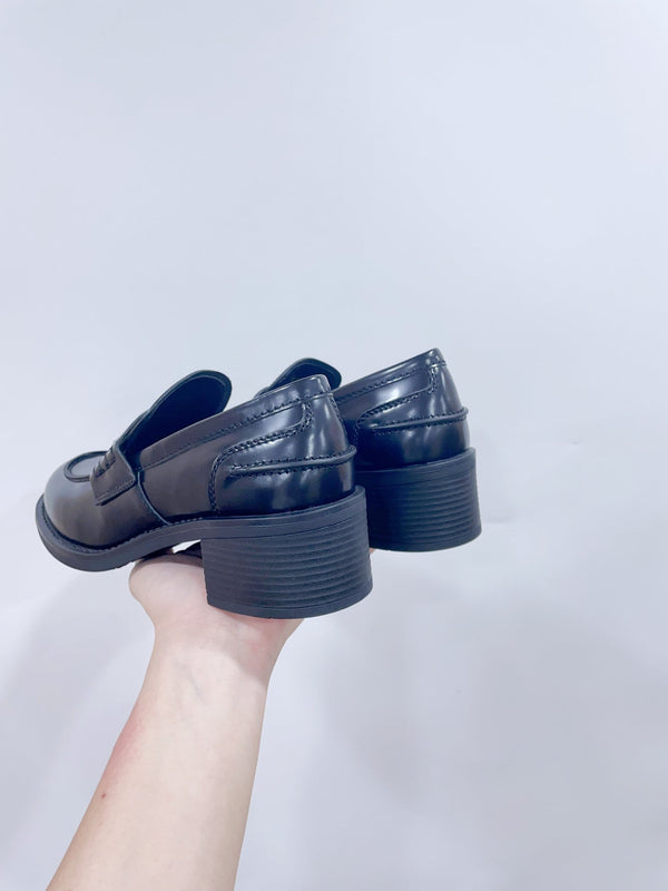 Miu Loafers Black Cowhide