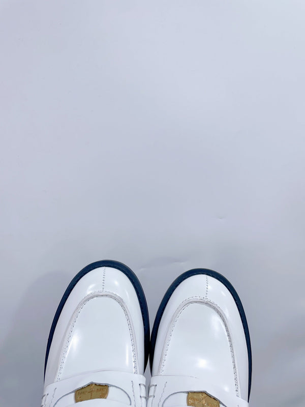 Miu Loafers White cowhide