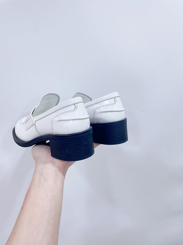 Miu Loafers White cowhide