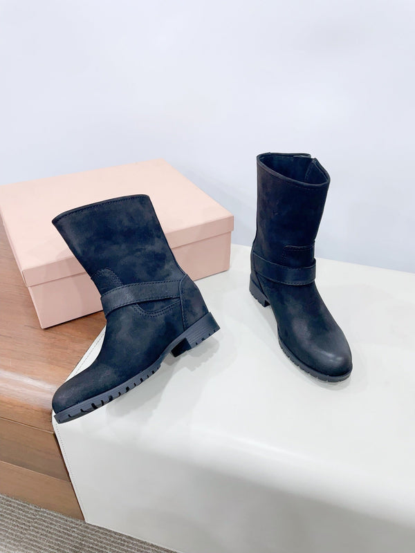 Miu Boots Black Calfskin