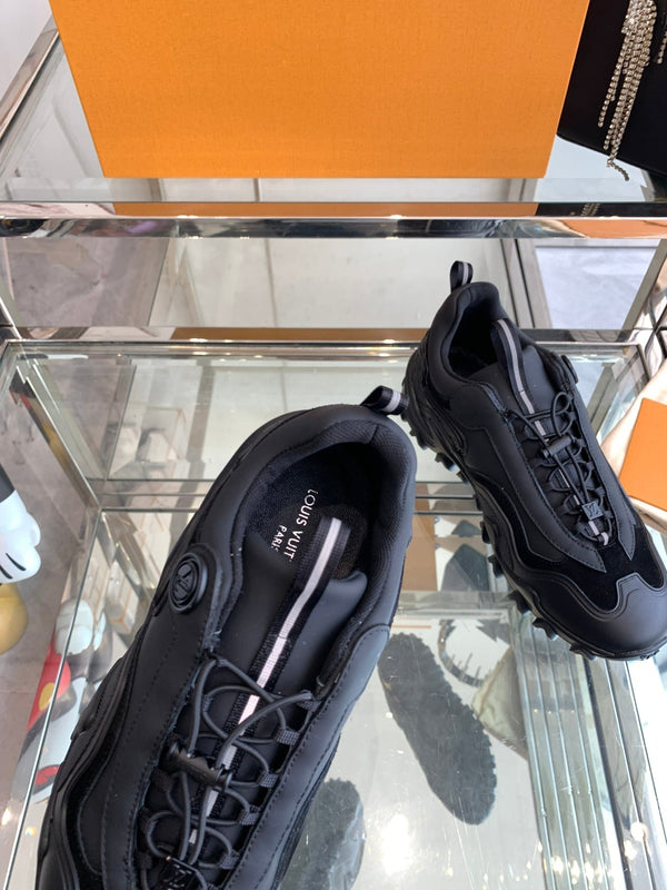 LV Rush Sneaker 40mm Black Cowhide