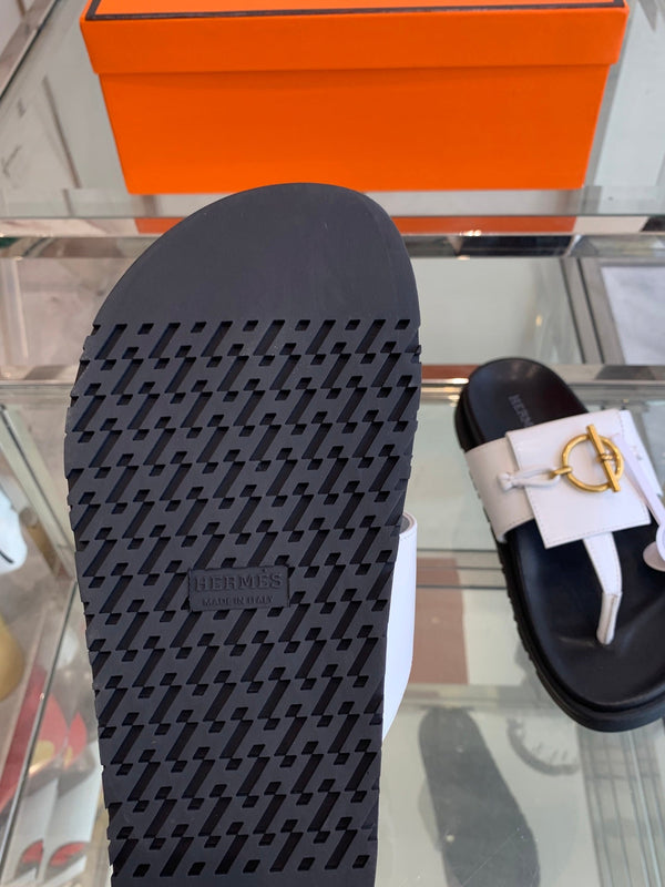 HM 25 Joyce Sandals White Lambskin 292033