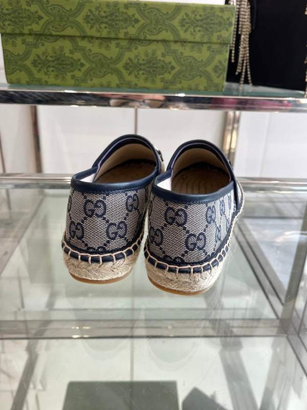 GC 2025 Espadrille With Horsebit Navy Blue Canvas 292313