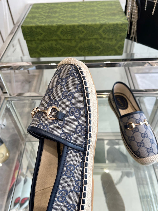 GC 2025 Espadrille With Horsebit Navy Blue Canvas 292313