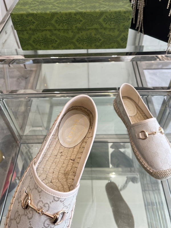 GC 2025 Espadrille With Horsebit Ivory Canvas 292315