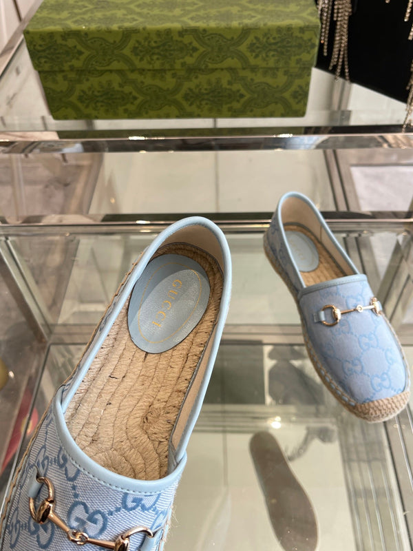 GC 2025 Espadrille With Horsebit Light Blue Canvas 292316