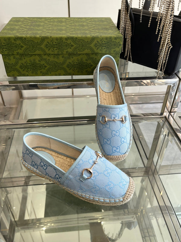 GC 2025 Espadrille With Horsebit Light Blue Canvas 292316