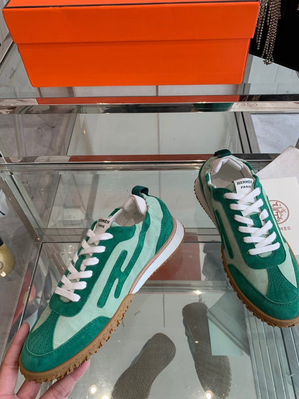 HM Jet Sneaker Green Suede 292278