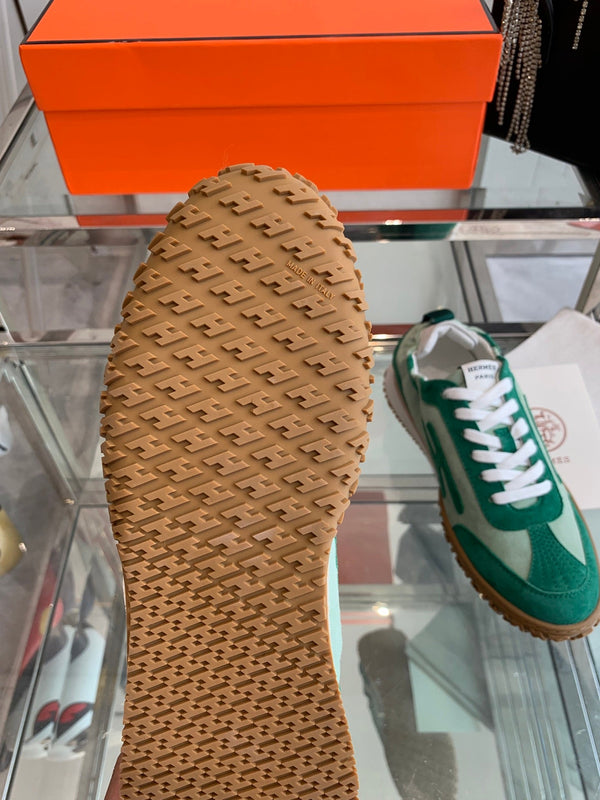 HM Jet Sneaker Green Suede 292278