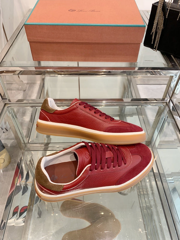 LP Tennis Walk Sneaker Red Suede 307244
