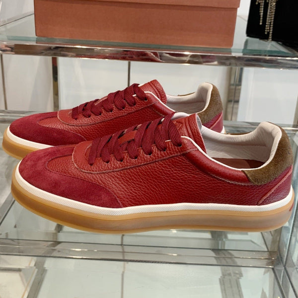LP Tennis Walk Sneaker Red Suede 307244