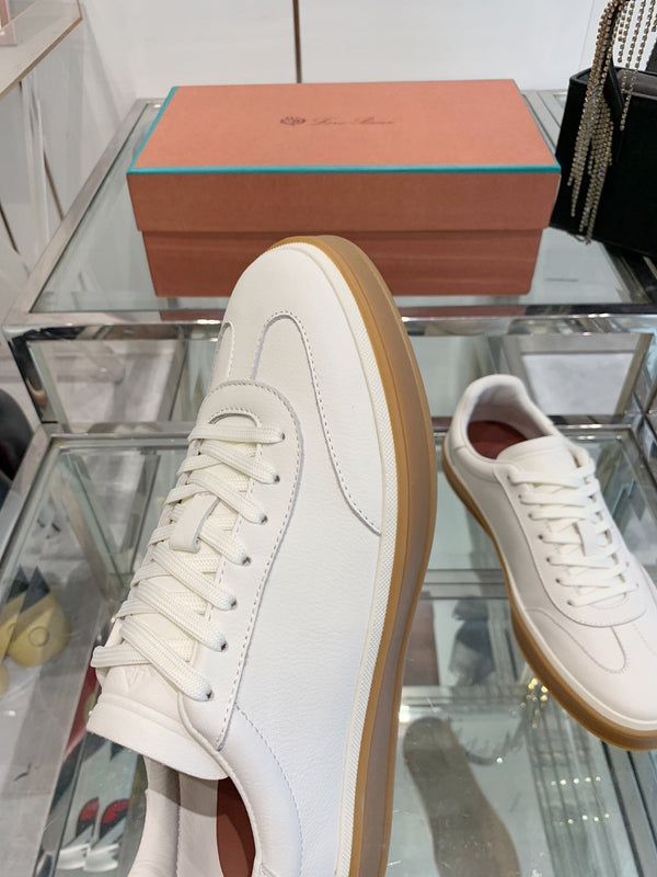 LP Tennis Walk Sneaker White Suede 307248