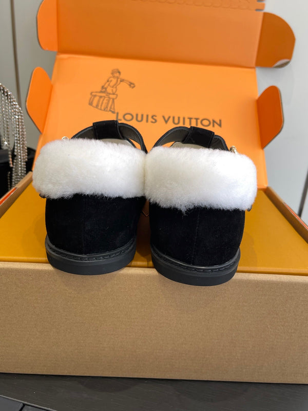 LV Colorado Comfort Mary Jane Loafer Suede & Shearling