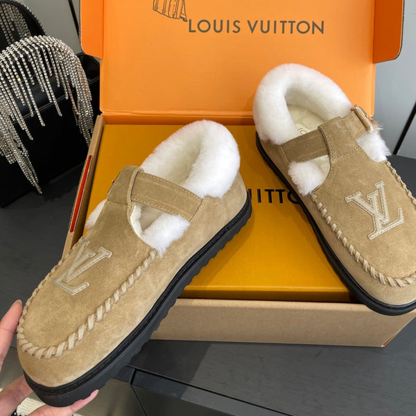 LV Colorado Comfort Mary Jane Loafer Suede & Shearling
