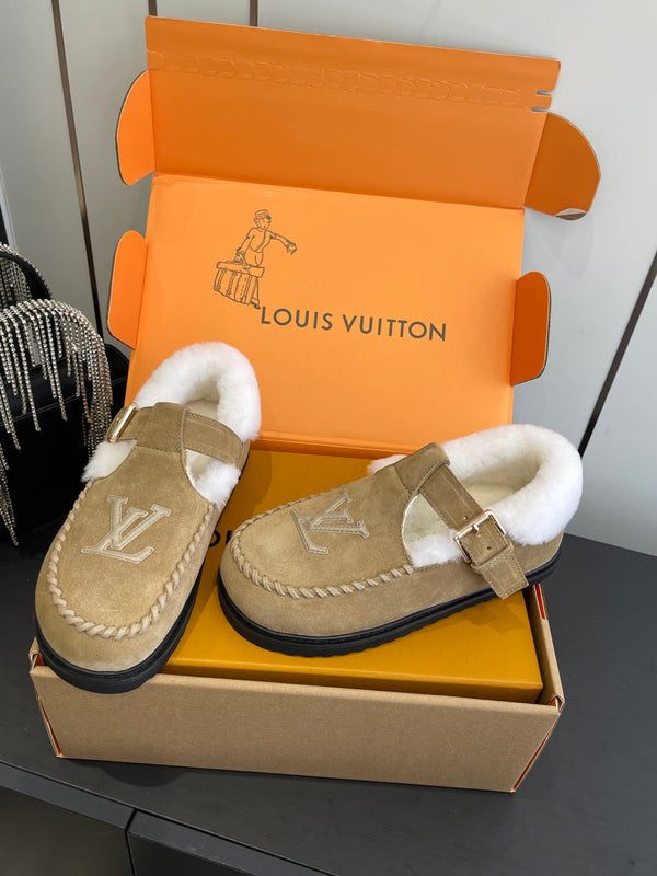 LV Colorado Comfort Mary Jane Loafer Suede & Shearling