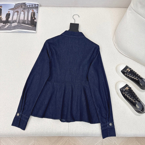 CD 25 Denim Shirt Dark Blue Cotton 594407