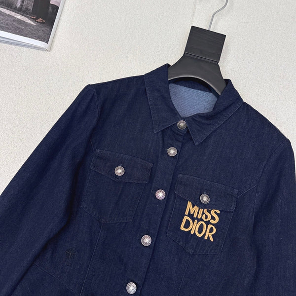 CD 25 Denim Shirt Dark Blue Cotton 594407