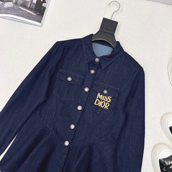 CD 25 Denim Shirt Dark Blue Cotton 594407