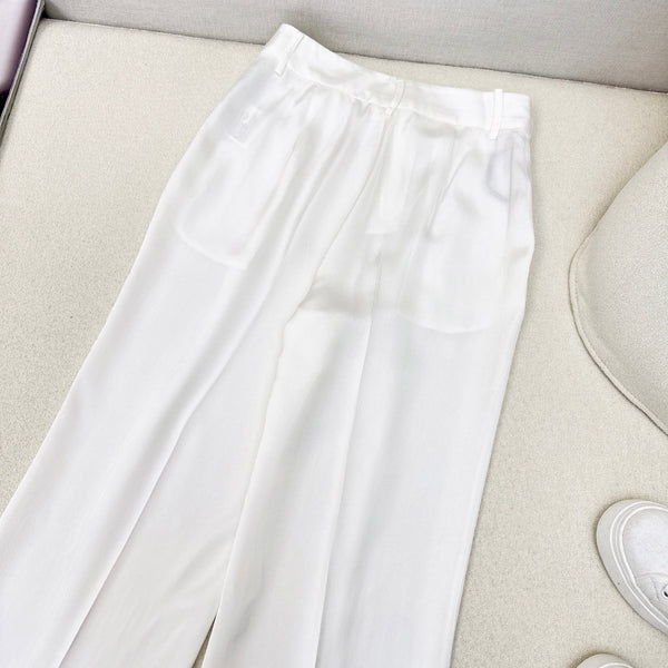 Prada 25 Pant White Acetate 602438