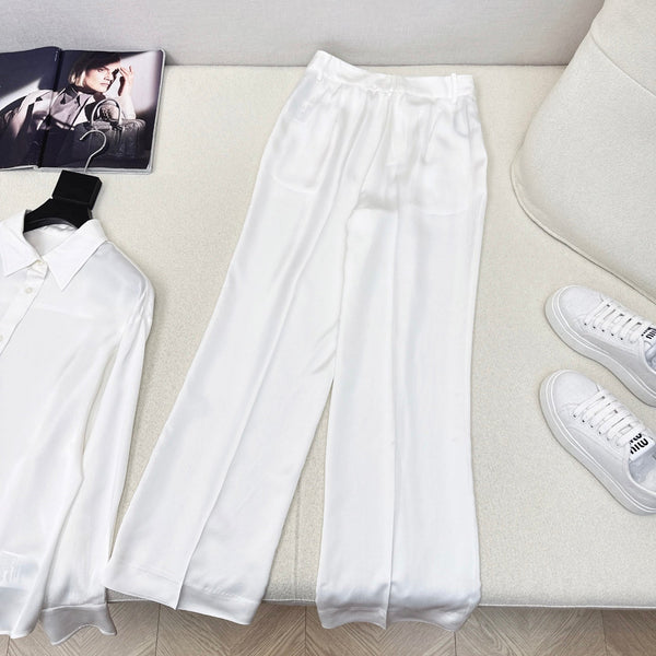 Prada 25 Pant White Acetate 602438