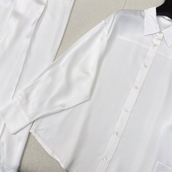 Prada 25 Shirt White Acetate 602439