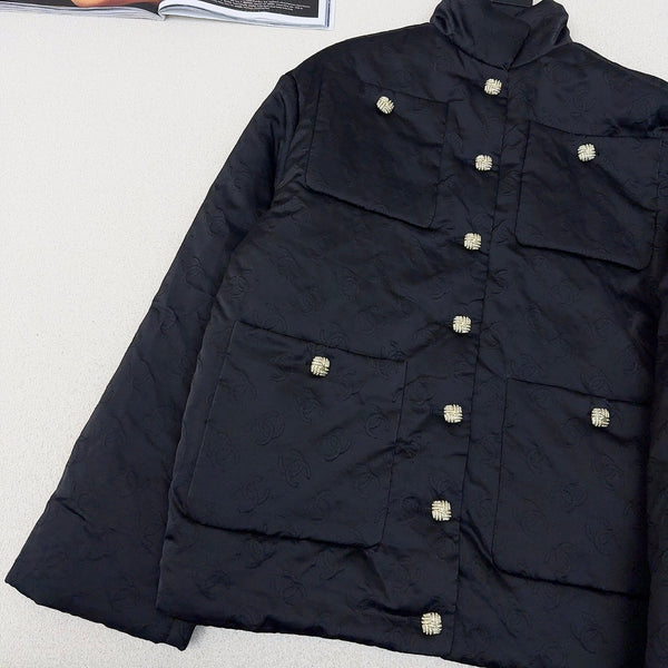 CC 25 Quilted Jacket Black Cotton 295703