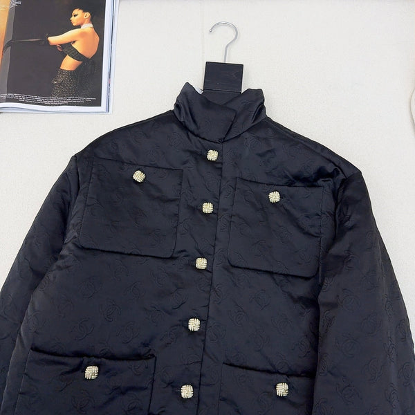 CC 25 Quilted Jacket Black Cotton 295703