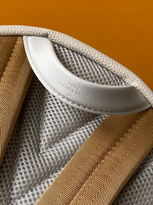 LV Takeoff Backpack White Chocolate Aerogram Cowhide