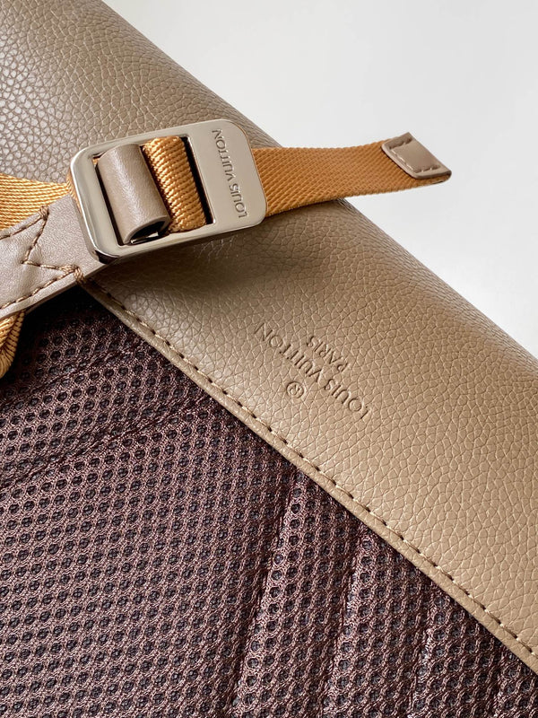 LV M57079 Takeoff Backpack Brown Aerogram Cowhide