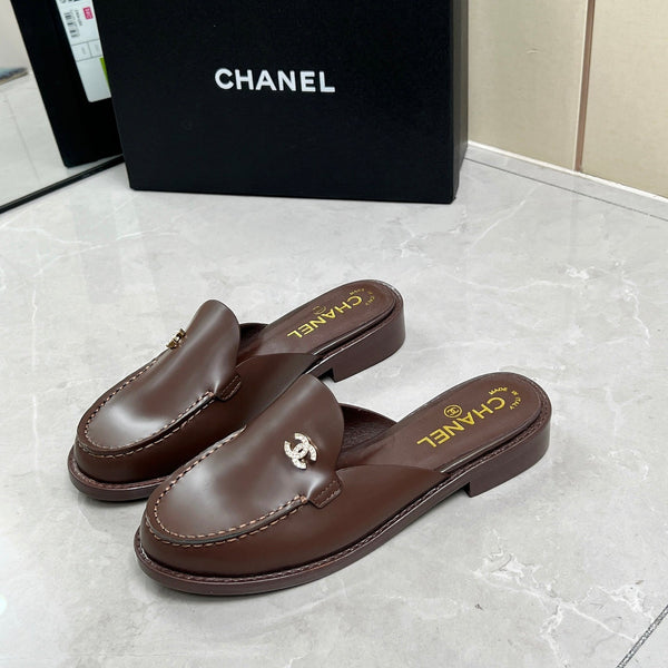 CC 25C Mule Chocolate Calfskin