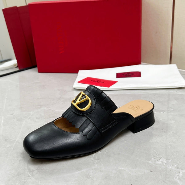 VT 25 Signature Mule Loafer Black Calf Leather 293945