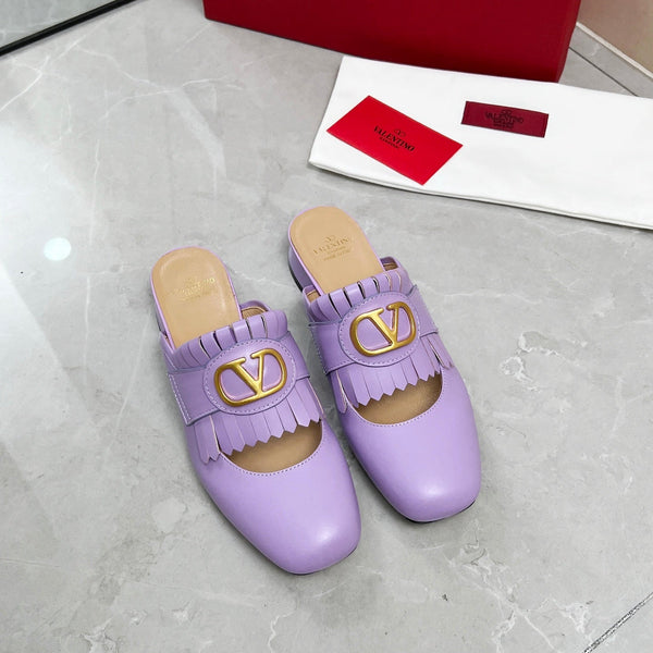 VT 25 Signature Mule Loafer Purple Calf Leather 293946