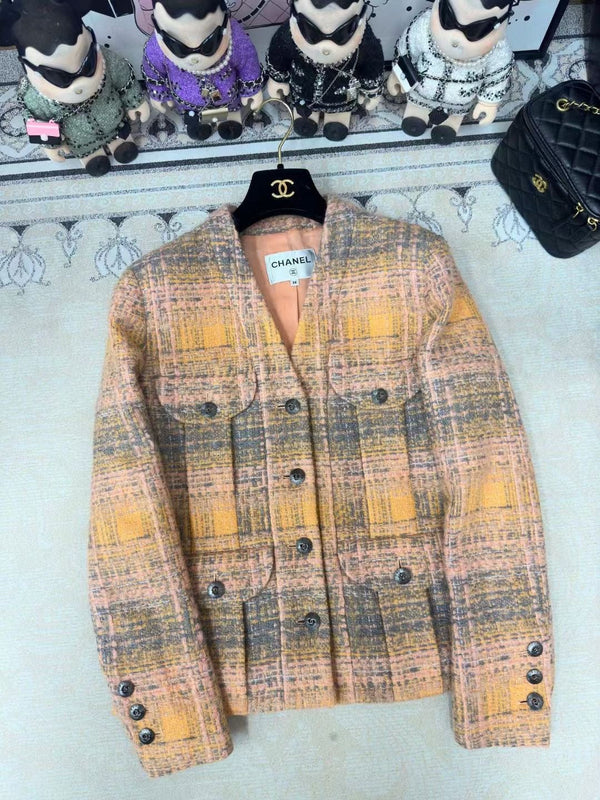 CC 25 Tweed Jacket Multicolor Cotton Wool 251968