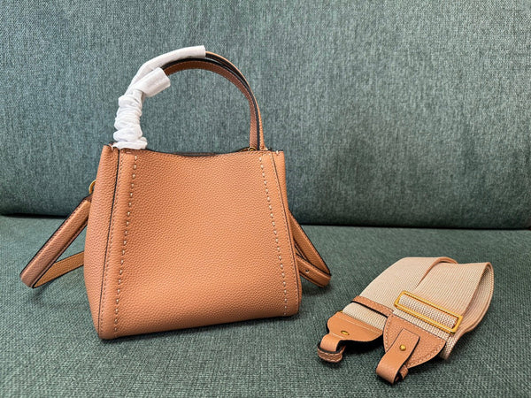 VALENTINO small 19 handbag brown calfskin 538537