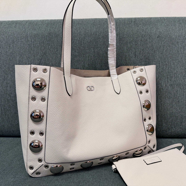 Valentino Garavani tote white cowhide 555247