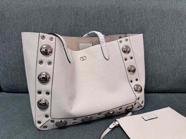 Valentino Garavani tote white cowhide 555247