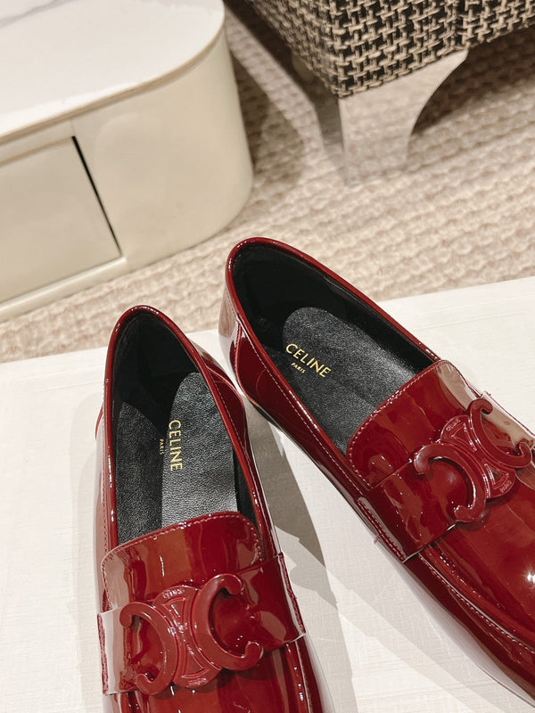 TRIOMPHE LOAFER IN CRIMSON RED PATENT CALFSKIN