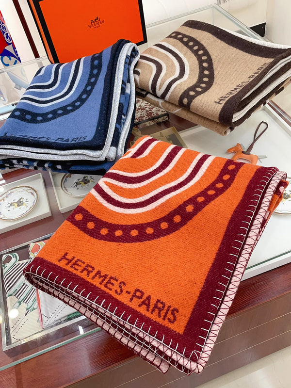 Grand Tralala Blanket Beige Wool Cashmere