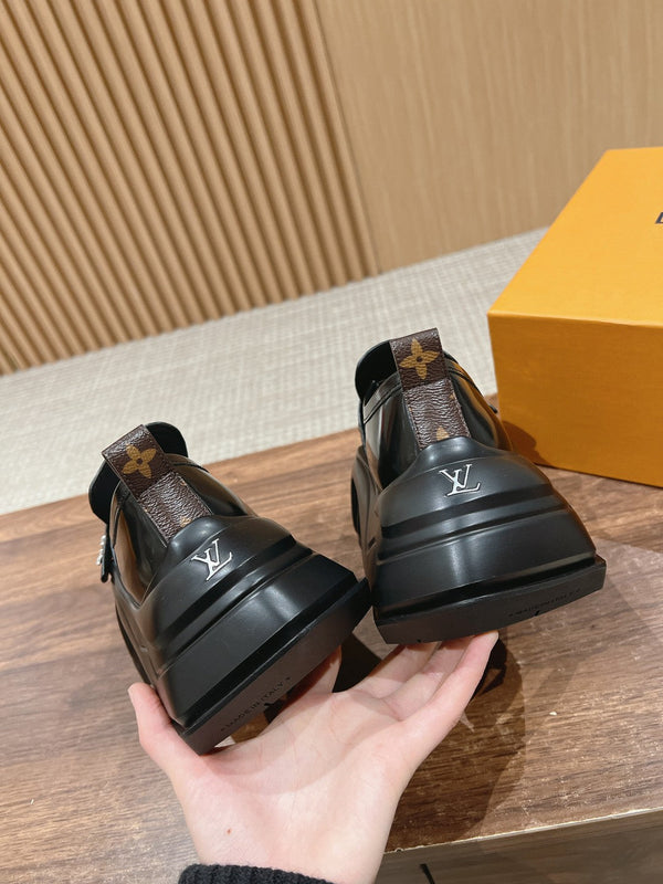 LV Archlight 2.0 Platform Loafer 60mm Glossy Black Calfskin