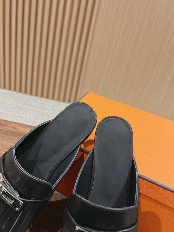 OZ Mule con frange nere