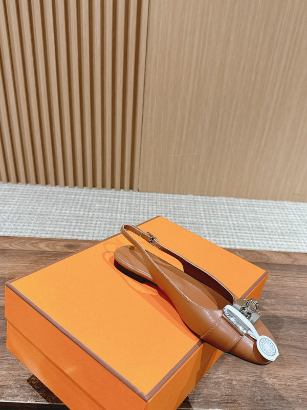 Innocente Slingback Gold Goatskin