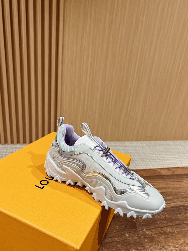 LV Rush Sneaker Black Mix Purple Cowhide