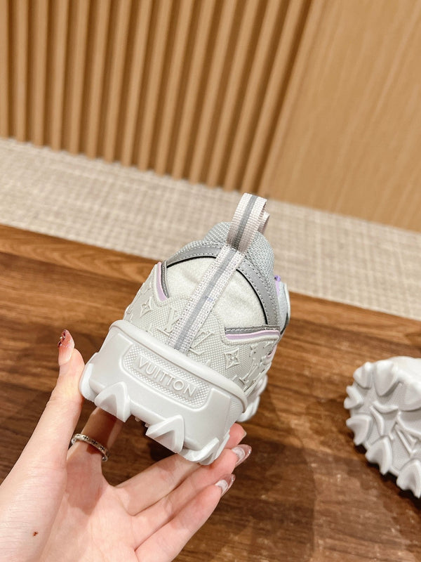 LV Rush Sneaker Black Mix Purple Cowhide