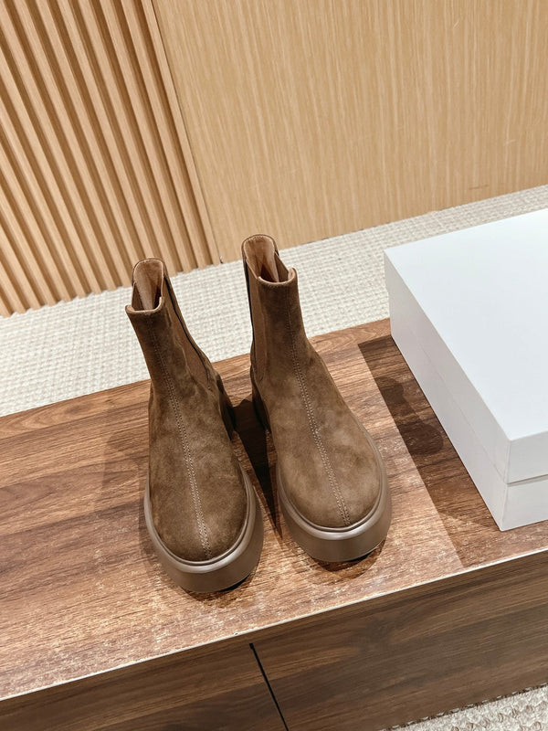 The Row Nobilis TR Boot 50mm Brown Suede 427977