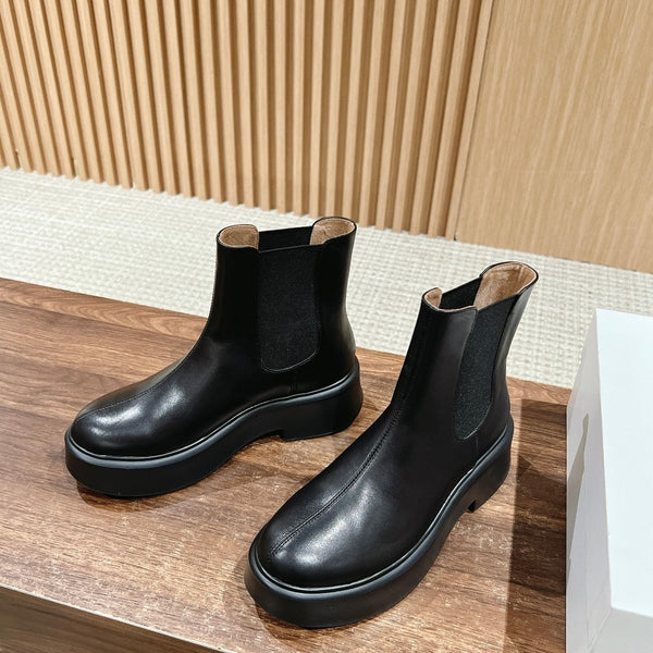 The Row Nobilis TR Boot 50mm Black Leather 427978
