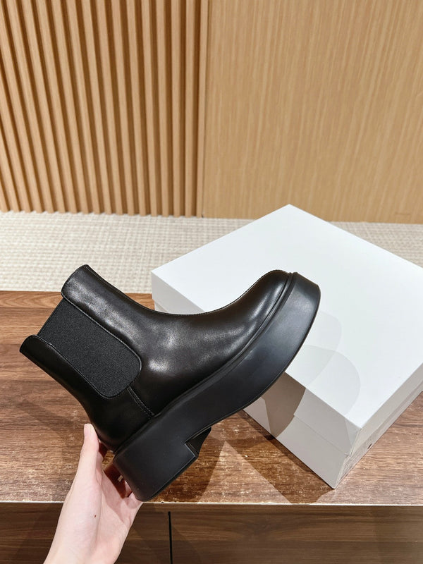 The Row Nobilis TR Boot 50mm Black Leather 427978