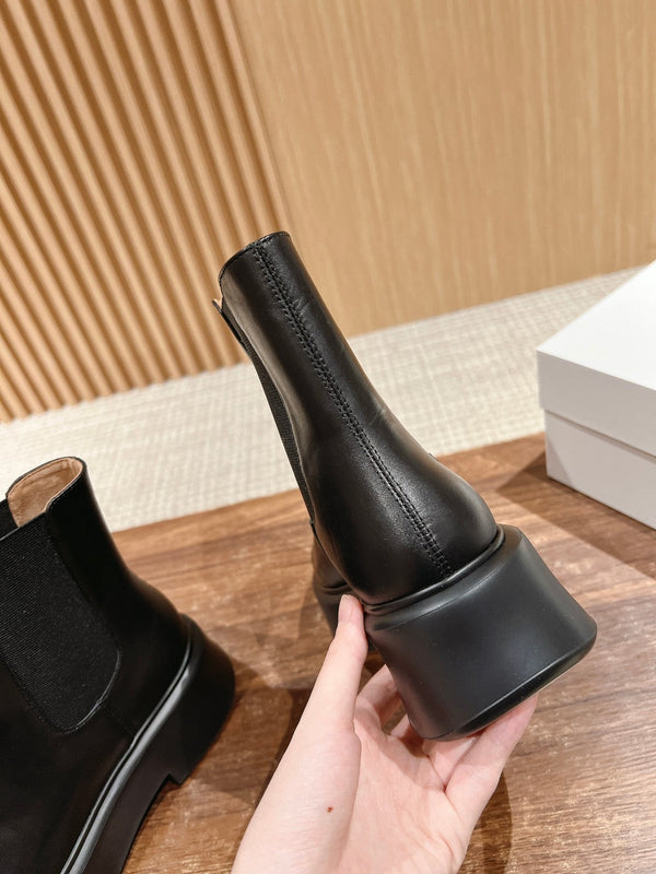 The Row Nobilis TR Boot 50mm Black Leather 427978