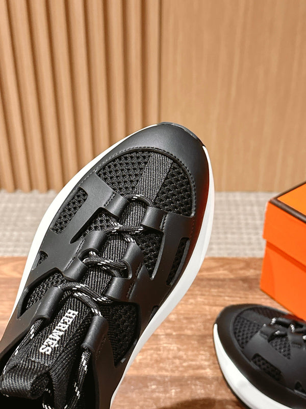 HM Katana Sneaker Black Calfskin 317599