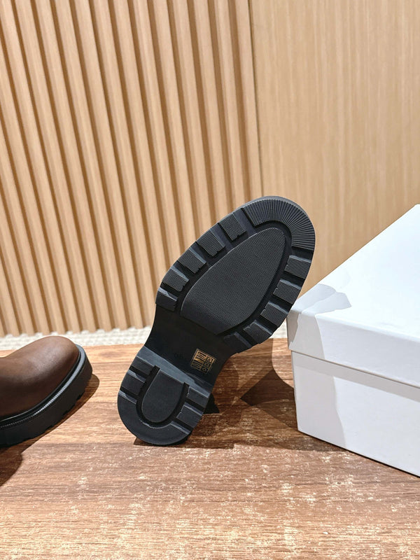 The Row Nobilis Fast Boot 50mm Brown Leather 427983