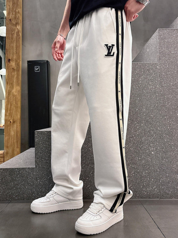 PANTALONI DELLA TUTA LV IN COTONE BIANCO 239585